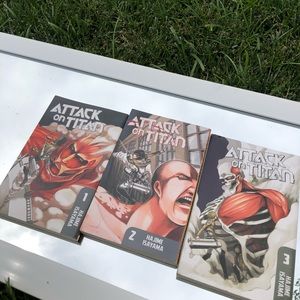 Attack on Titan Manga Volumes 1-3 Set